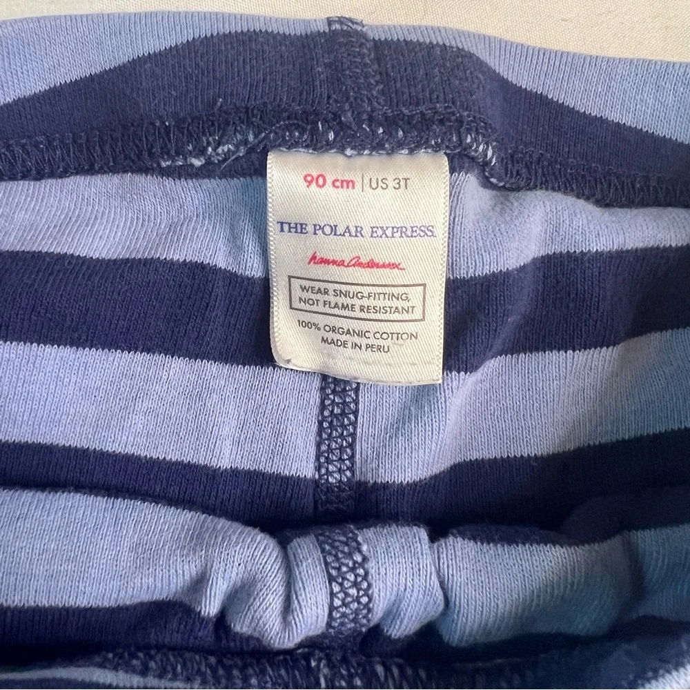 Hanna Andersson Blue Striped PJ Pants Size 3T